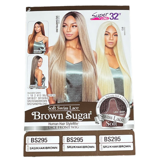 Brown Sugar Soft Swiss Lace Front Wig BS295 Khaki Brown