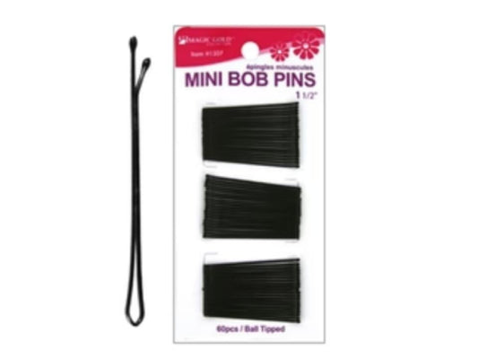 Magic Gold Mini Bob Pins 60pcs