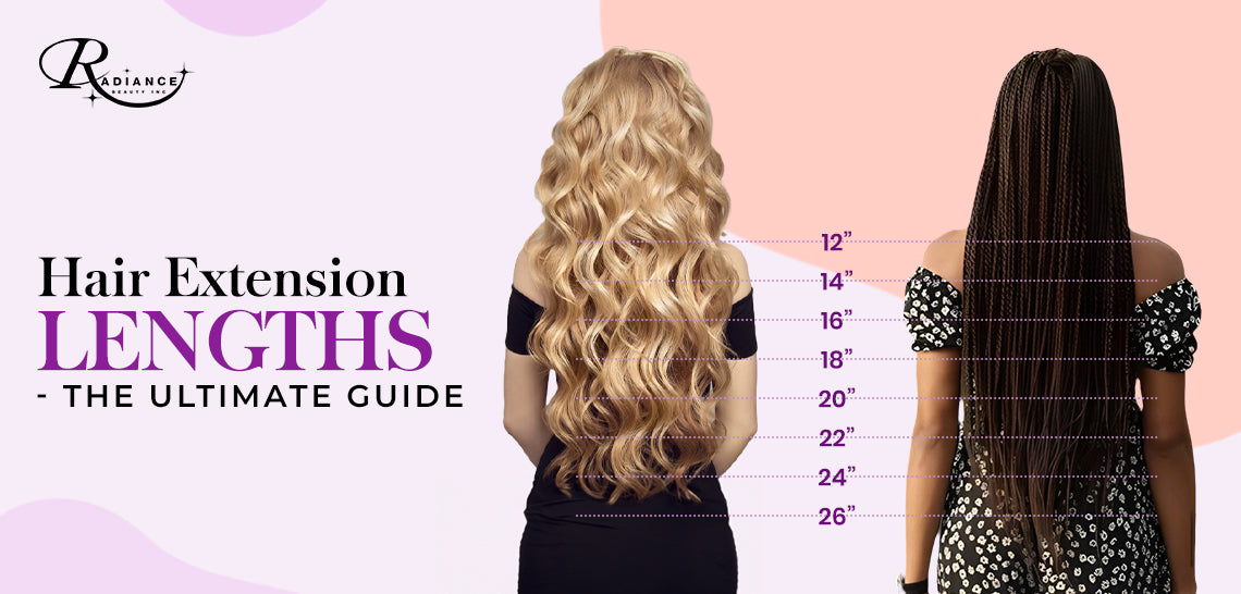 Hair extension lengths