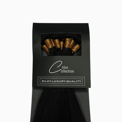 Chloe Collection - Hand tied 22" #1 - 114g | Brunette hair extensions