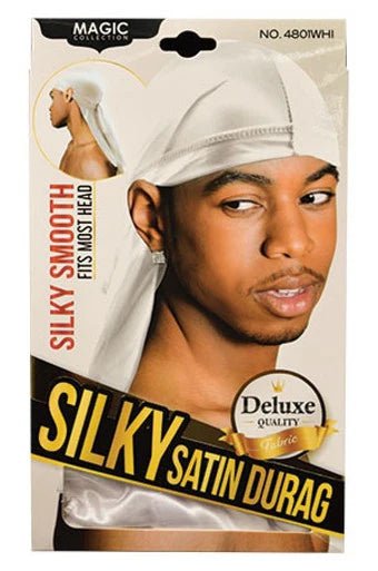 Magic Collection Silky Satin Durag WHITE