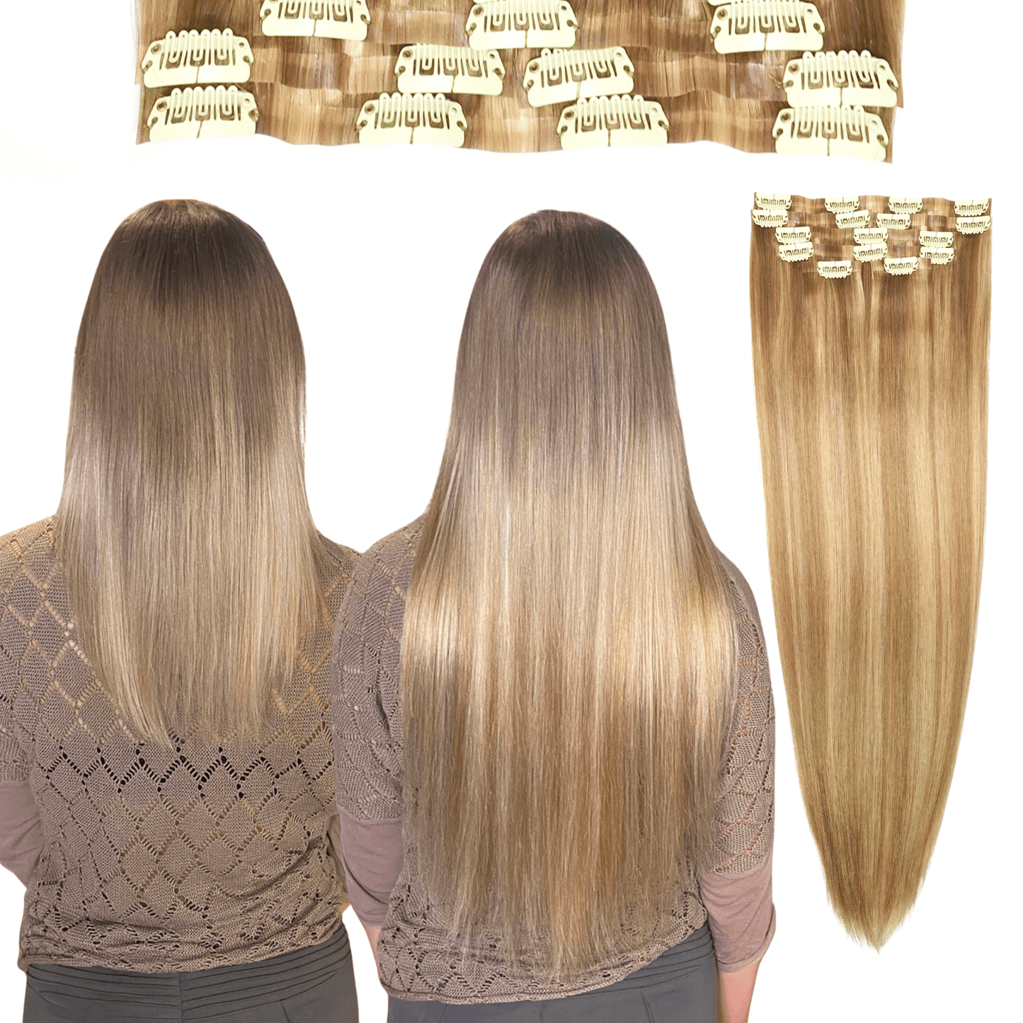 Chloe Collection - Clip-ins 22" #8/22 - 100g - Radiance Beauty Inc