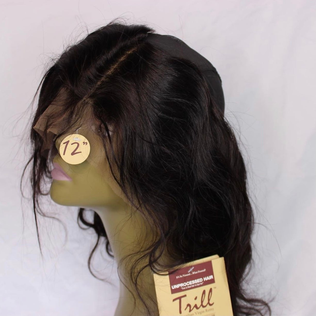 TRILL 360 frontal closed cap body wave 12" 1B.