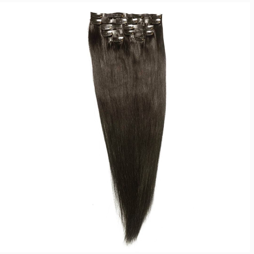 Chloe Collection - Clip-ins 18" #1B - 100g.